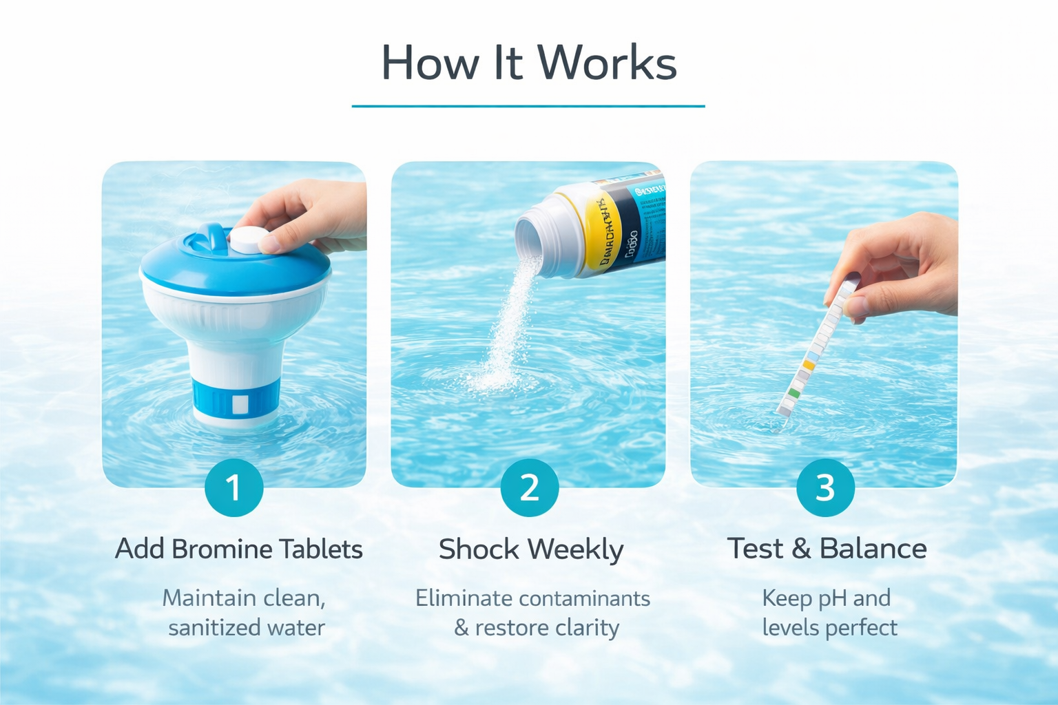 Clear Spa System – Crystal Clear Water in 3 Simple Steps