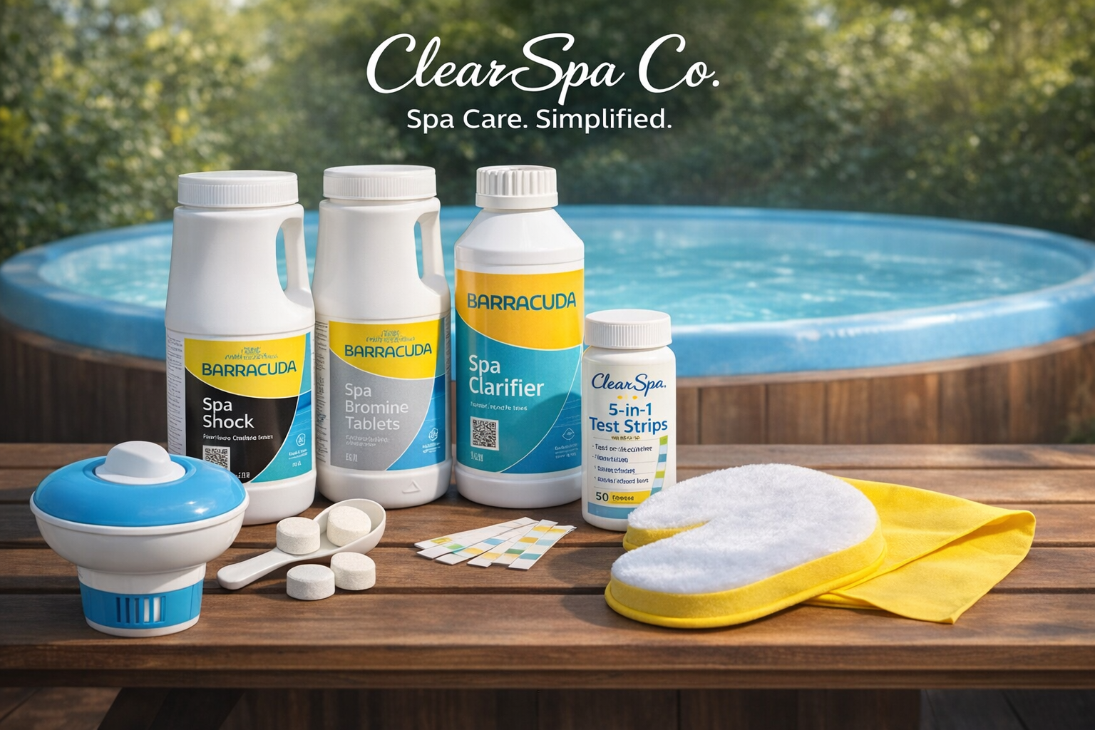Clear Spa System – Crystal Clear Water in 3 Simple Steps